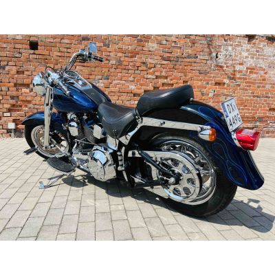 Harley Davidson Fat Boy Limited Niebieskie Płomienie  88 cali 1450ccm